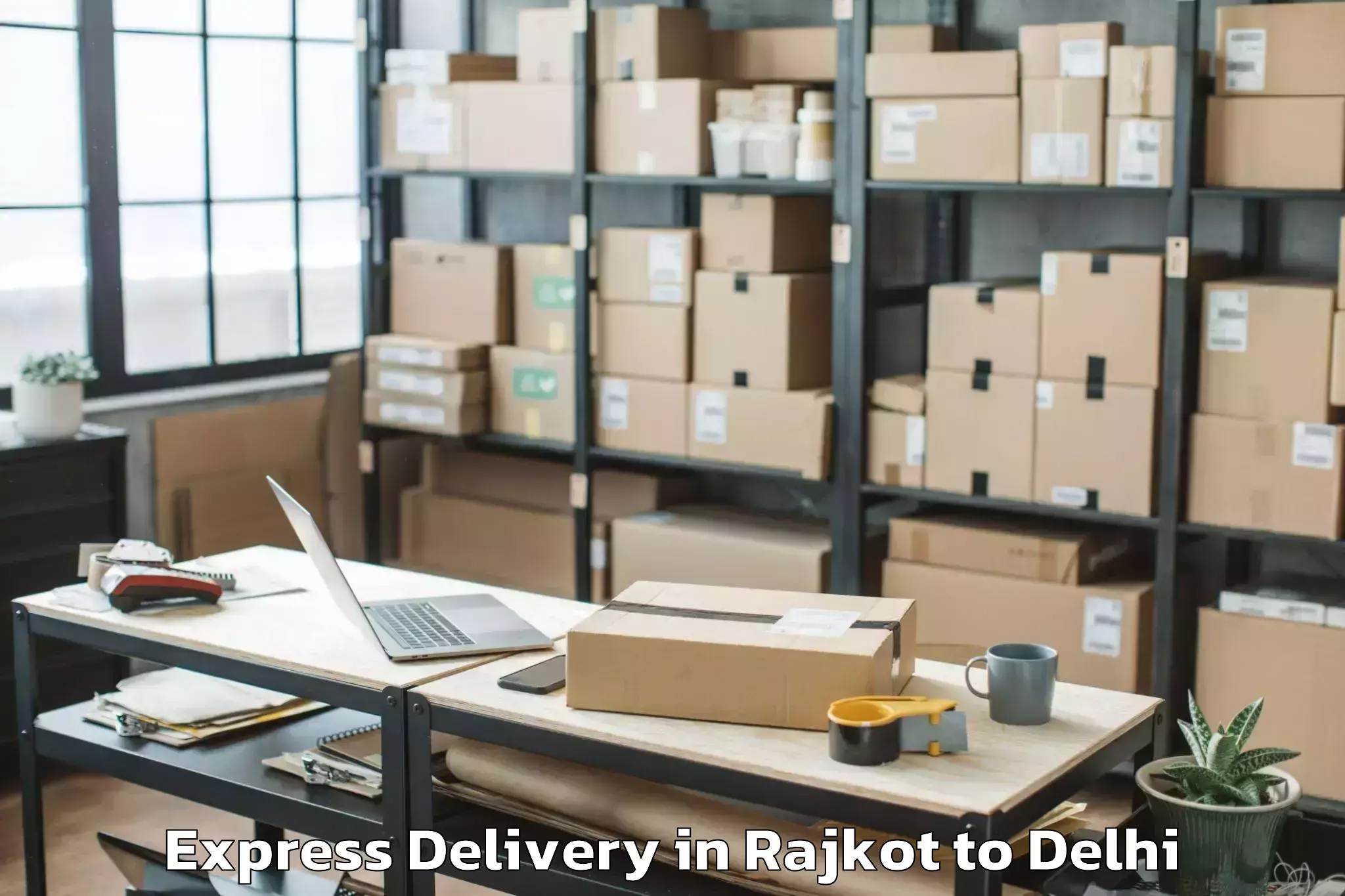 Affordable Rajkot to Ansal Plaza Mall Delhi Express Delivery